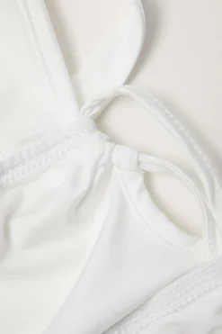 MICAS Tank Tops & Cami-Side Tie Halter Top WHITE