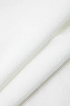 MICAS Skirt Sets-Sleeveless Deep V-Neck Crop Top And Tie Split Maxi Skirt Set WHITE