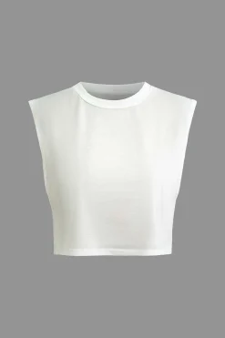 MICAS Pant Sets-Sleeveless Top and Patchwork Loose Pants Set Contrast Color