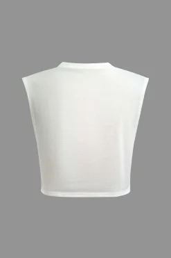 MICAS Pant Sets-Sleeveless Top and Patchwork Loose Pants Set Contrast Color