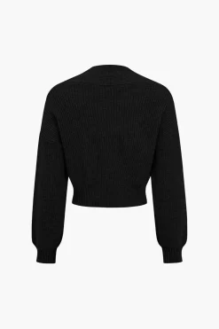 MICAS Knitwear|Knit Sets-Solid Knit Button V-neck Top And Mini Skirt Set