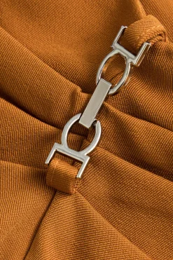 MICAS Skirts-Solid Asymmetrical Mini Skirt GINGER