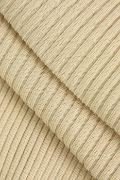 MICAS Long Sleeve Dresses|Knit Dresses-Solid Backless Knit Mini Dress KHAKI