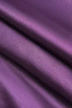 MICAS Lingerie & Sleepwear-Solid Backless Tie-Up Night Dress PURPLE