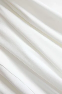 MICAS Long Sleeve Dresses|Maxi Dresses-Solid Bell Sleeve Long Sleeve Maxi Dress WHITE