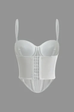 MICAS Corset & Bustier Tops|Tank Tops & Cami-Solid Bustier Corset Top