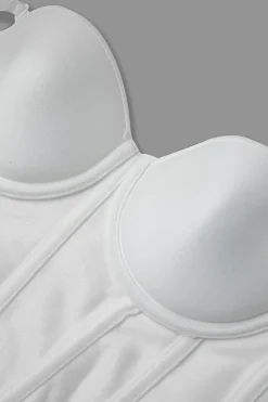 MICAS Corset & Bustier Tops|Tank Tops & Cami-Solid Bustier Corset Top