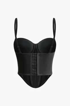 MICAS Corset & Bustier Tops|Tank Tops & Cami-Solid Bustier Corset Top