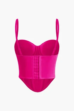 MICAS Corset & Bustier Tops|Tank Tops & Cami-Solid Bustier Corset Top