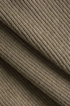 MICAS Knitwear|Knit Tops-Solid Button V-Neck Sweater Long-Sleeve Top