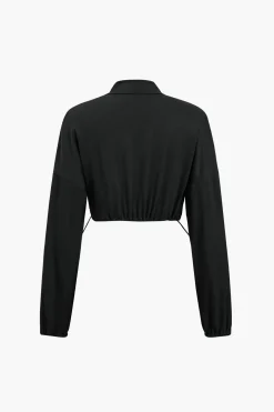 MICAS Pant Sets|Vacation Sets-Solid Chain Drawstring Trouser Set