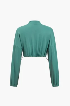 MICAS Pant Sets|Vacation Sets-Solid Chain Drawstring Trouser Set