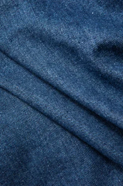 MICAS Outerwear|Outerwear-Solid Contrast Binding Pocket Zipper Denim Outerwear DARK WASH BLUE