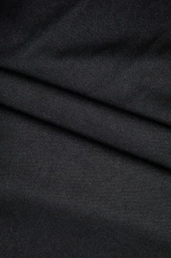 MICAS Long Sleeve Dresses|Mini Dresses-Solid Cowl Neck Long Sleeve Mini Dress BLACK