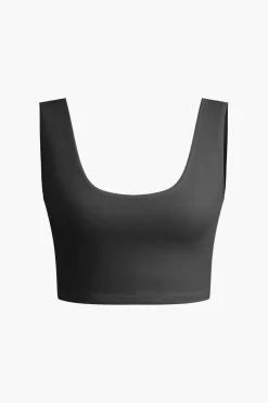 MICAS Skirt Sets-Solid Crop Tank Top And Zipper Pocket Pleated Skirt Set