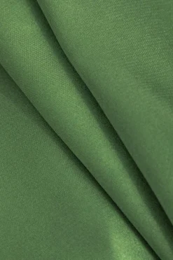 MICAS Pant Sets|Vacation Sets-Solid Crossed Backless Top And Wide Leg Trousers Set GREEN