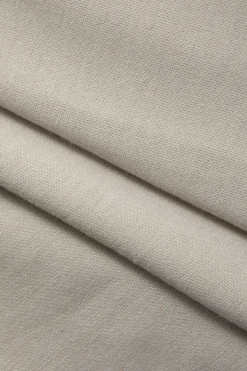 MICAS Short Sets-Solid Drawstring Frayed Shorts Set KHAKI