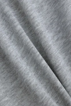 MICAS Pant Sets-Solid Drawstring Top And Trousers Set LIGHT GRAY