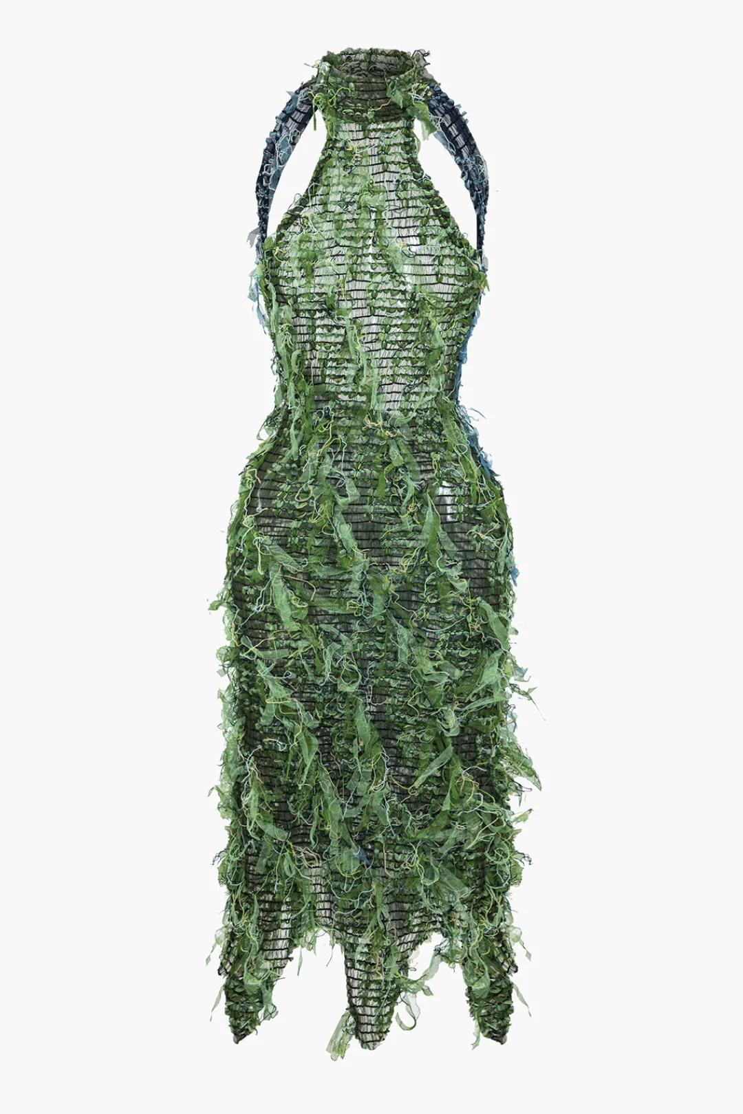 MICAS Midi Dresses-Solid Fringe Backless Midi Dress Contrast Color