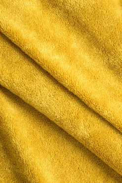 MICAS Knitwear|Knit Dresses-Solid Hand-Woven Fringe Mini Dress ORANGE YELLOW