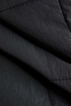 MICAS Outerwear|Outerwear-Solid Hooded Puffer BLACK