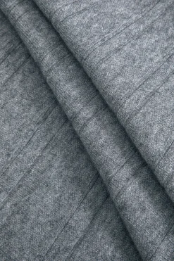 MICAS Knitwear|Knit Bottoms-Solid Knit Pleated High Waist Skirt