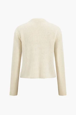 MICAS Outerwear|Outerwear-Solid Knit Tie-Up Cardigan