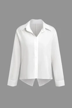 MICAS Pant Sets|Vacation Sets-Solid Knot Shirt And Artistic Print Pants Set