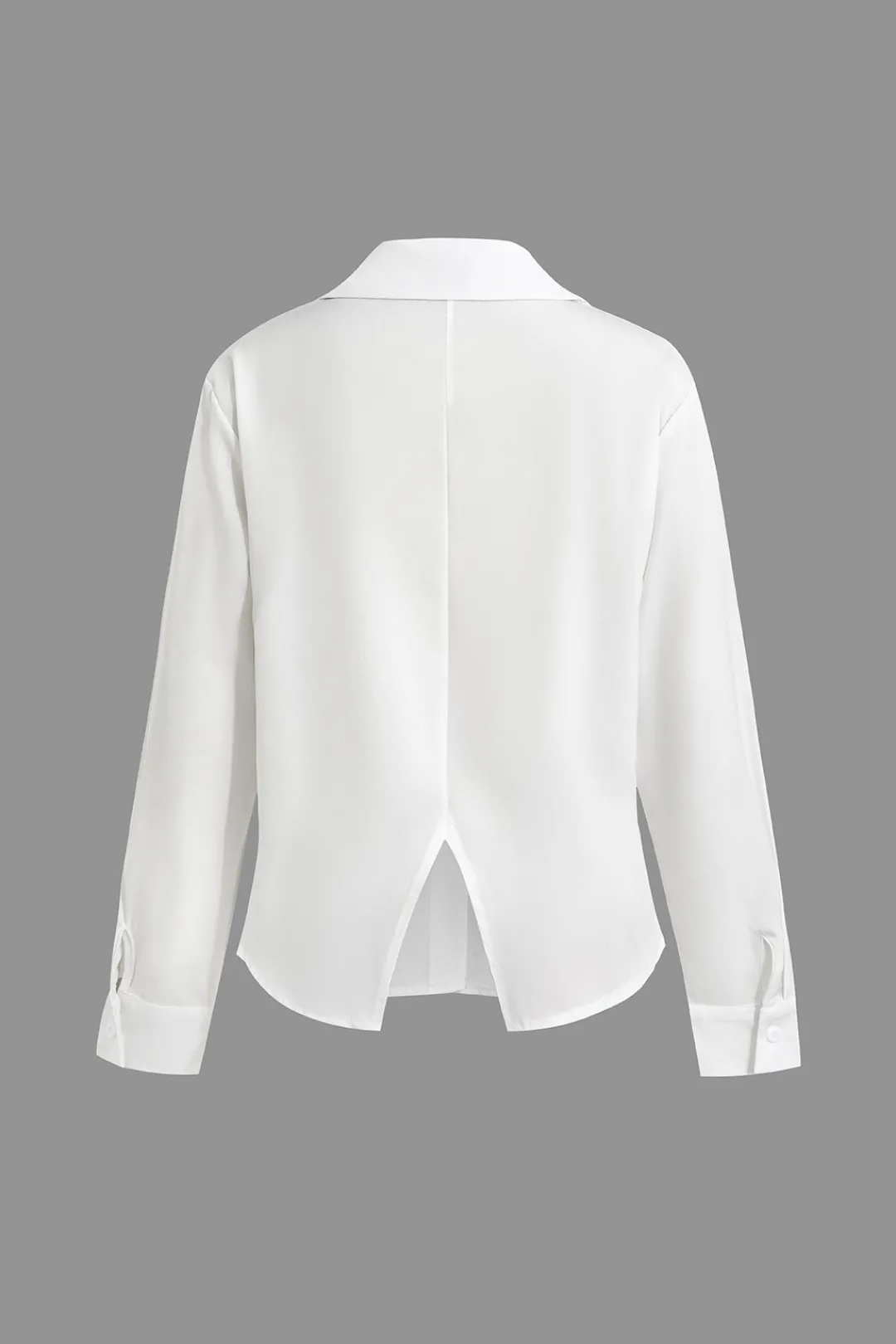 MICAS Pant Sets|Vacation Sets-Solid Knot Shirt And Artistic Print Pants Set