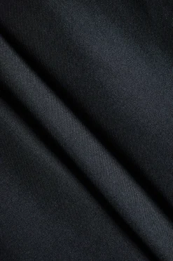 MICAS Outerwear|Outerwear-Solid Notched Lapel Blazer BLACK