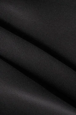 MICAS Skirts-Solid Ruched Mini Skirt BLACK