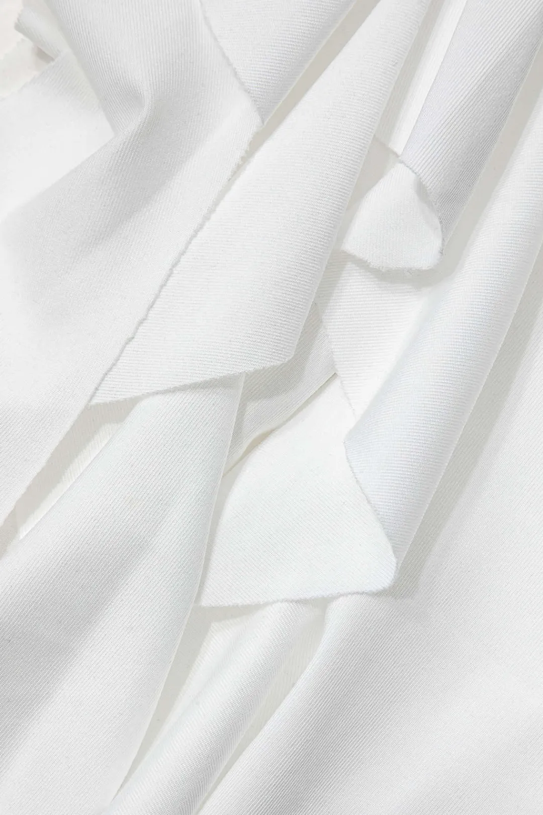 MICAS Midi Dresses-Solid Ruffle Hem Ruched Tube Maxi Dress