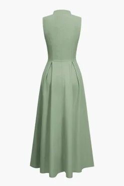 MICAS Maxi Dresses-Solid Slipper Maxi Dress SAGE