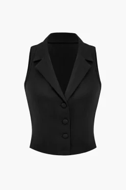 MICAS Skirt Sets-Solid Tank Top And Pleated Skirt Set