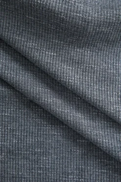 MICAS Long Sleeve Dresses|Midi Dresses-Solid Tie Front Long Sleeve Midi Dress GRAY