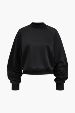 MICAS Skirt Sets-Solid Top And Skirt Set BLACK