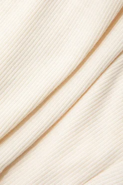 MICAS Skirt Sets-Solid Tube Top And Wrap Split Midi Skirt Set BEIGE