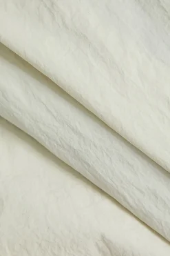 MICAS Long Sleeve Tops|Long Sleeves Tops-Solid Zipper Stand Collar Sports Long-Sleeve Top IVORY