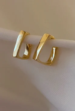 MICAS Earrings|Accessories-Square Cutout Earrings GOLD