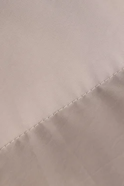 MICAS Outerwear|Outerwear-Stand Collar Zipper Sleeveless Vest KHAKI