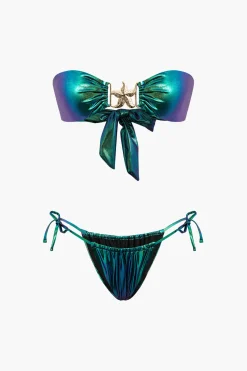 MICAS Swimwear|Vacation Sets-Starfish Decor Knot Ruched Bikini Set