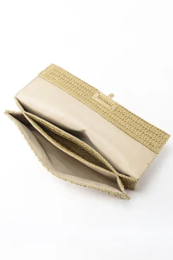MICAS Bags|Accessories-Straw Weave Clutch Bag