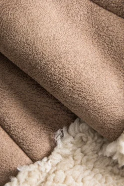 MICAS Skirts-Suede Patchwork Mini Skirt MOCHA