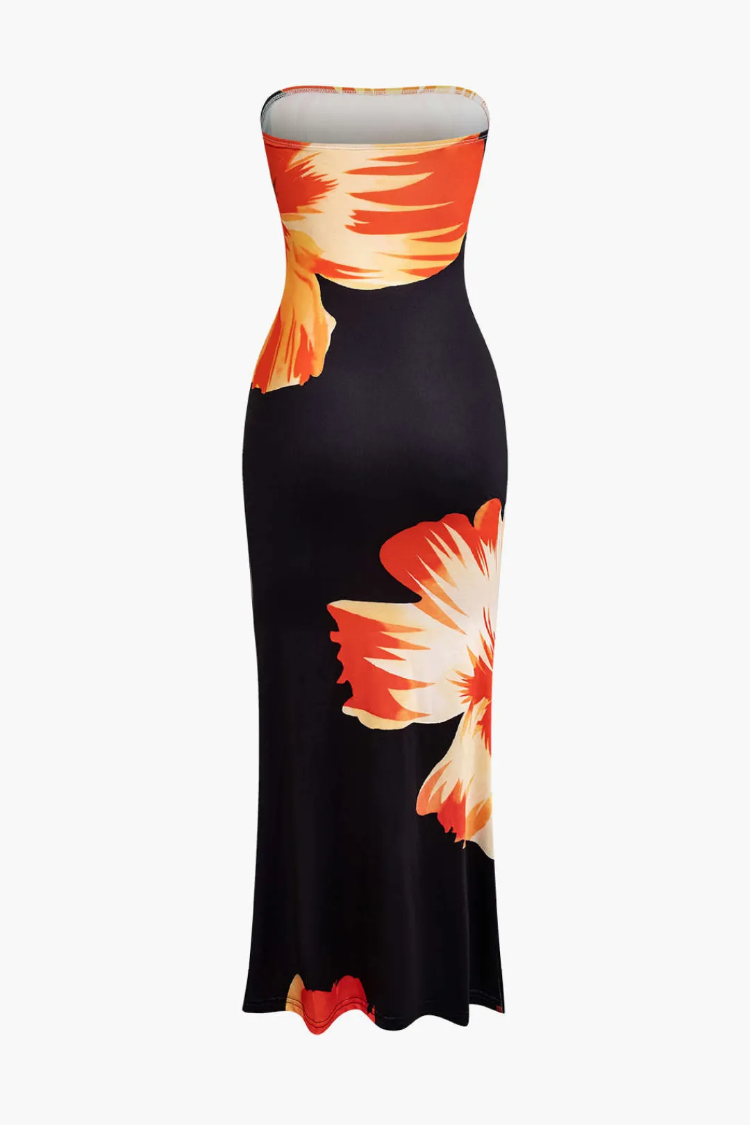 MICAS Maxi Dresses-Sunny Floral Cascade Strapless Midi Dress