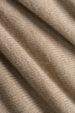 MICAS Knitwear|Knit Sets-Sweater Boat Neck Gigot Sleeve Top And Shorts Set TAN