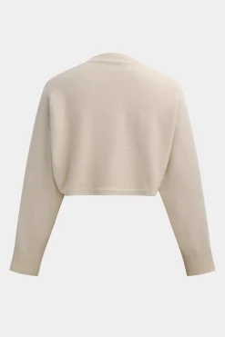 MICAS Knitwear|Knit Sets-Sweater Long-Sleeve Top And Dress Set BEIGE