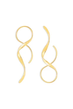 MICAS Earrings|Accessories-Swirl Spiral Earrings GOLD