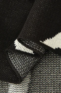 MICAS Knitwear|Maxi Dresses-Swirl Stripe Knit Cami Midi Dress BLACK