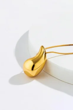 MICAS Necklaces|Accessories-Teardrop Pendant Necklace GOLD