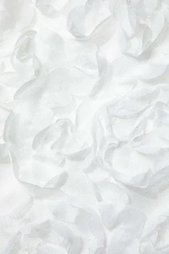 MICAS Mini Dresses-Textured Lace Up Tank Mini Dress WHITE